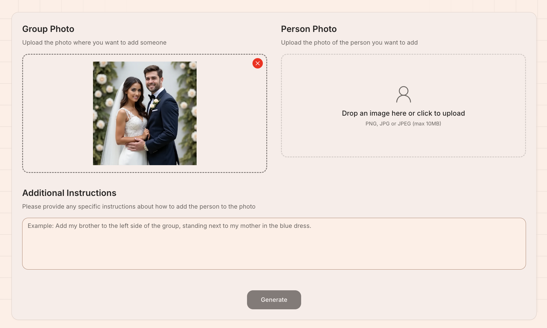 Upload Your Photo